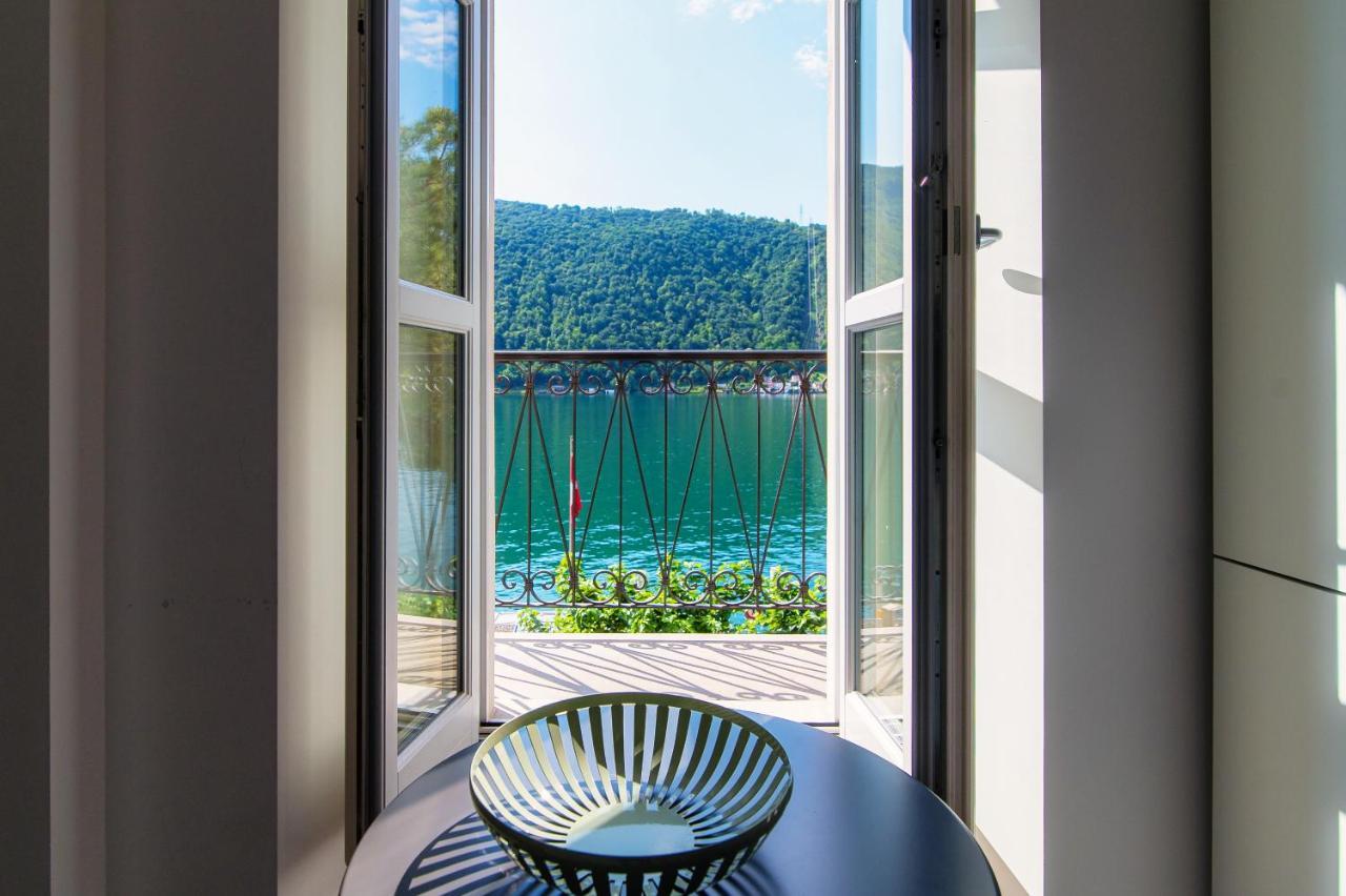 Il Balcone Sul Lago By Quokka 360 - Historic Lakeside Flat In Morcote Eksteriør billede