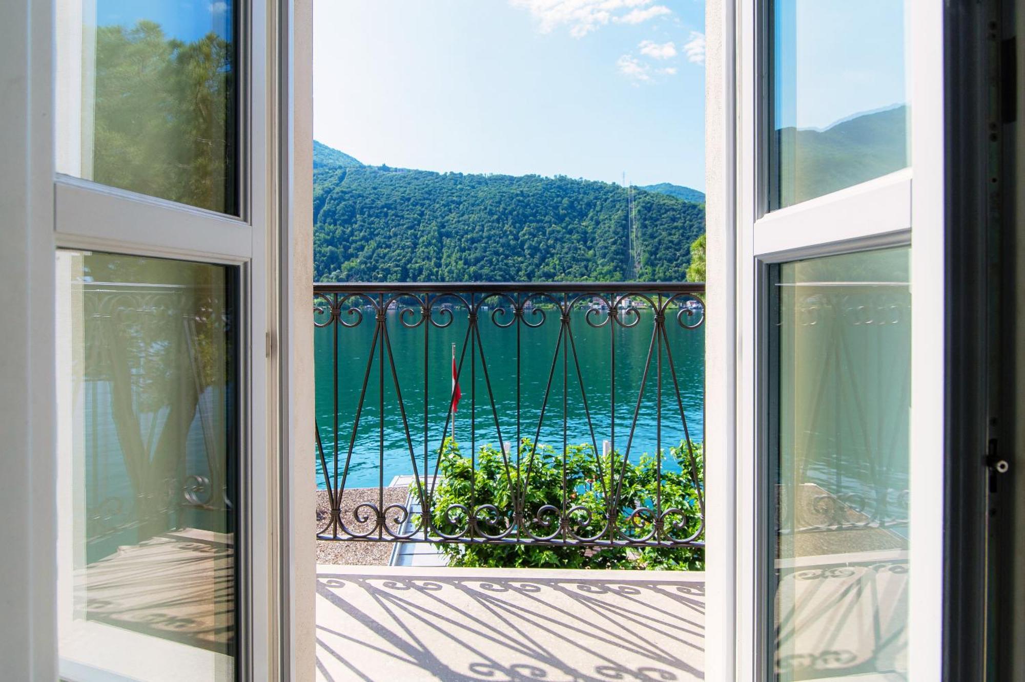 Il Balcone Sul Lago By Quokka 360 - Historic Lakeside Flat In Morcote Eksteriør billede